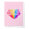 I DEADASS FORGOT YOUR BIRTHDAY FUNNY GREETING CARD