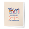 DID SOMEBODY SAY OPEN BAR? CONGRATULATIONS WEDDING GREETING CARD