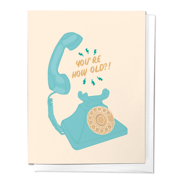 ROTARY PHONE BIRTHDAY GREETING CARD