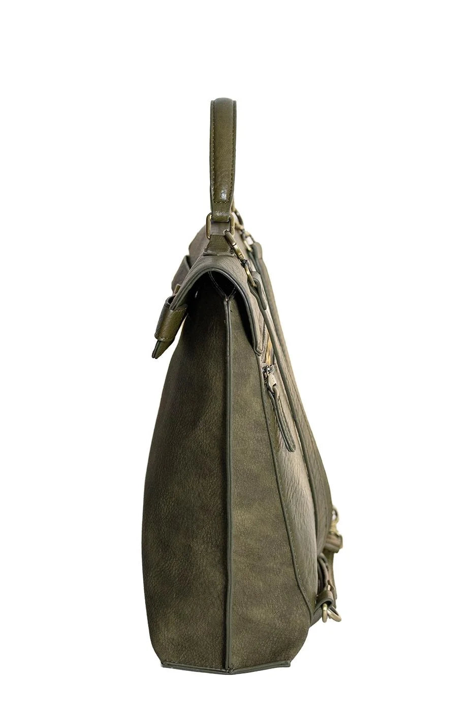 ROBIN SUEDED TURNLOCK BACKPACK