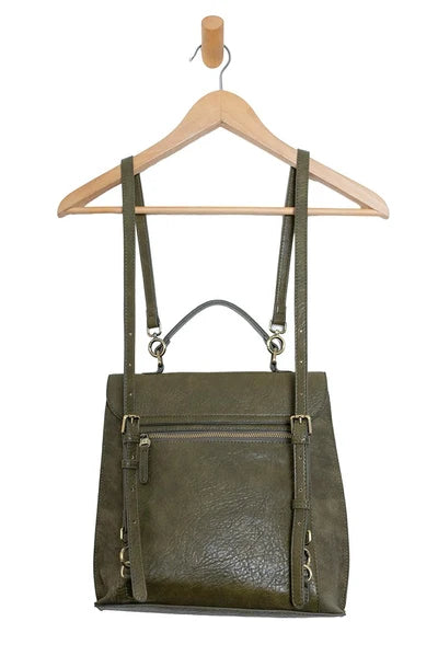 ROBIN SUEDED TURNLOCK BACKPACK