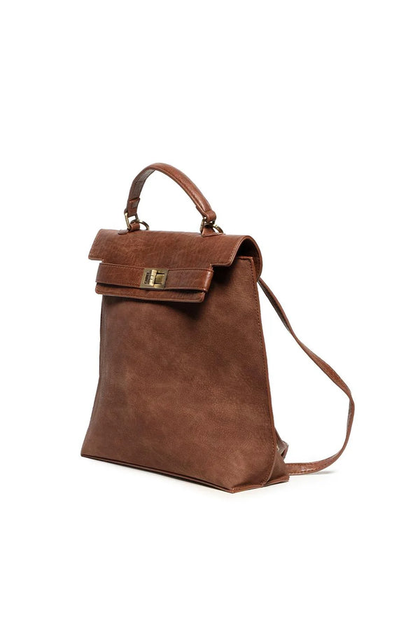 ROBIN SUEDED TURNLOCK BACKPACK