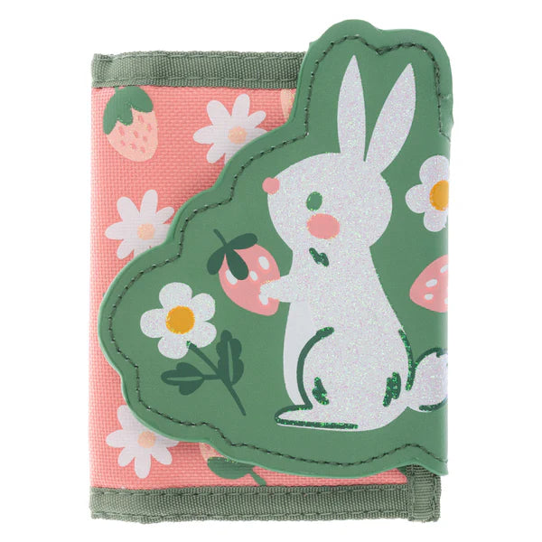 BUNNY WITH STRAWBERRY FIELDS KIDS WALLET