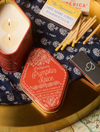 STATION 3.5 OZ ORANGE BANDANA PATTERNED TIN - PUMPKIN SPICE