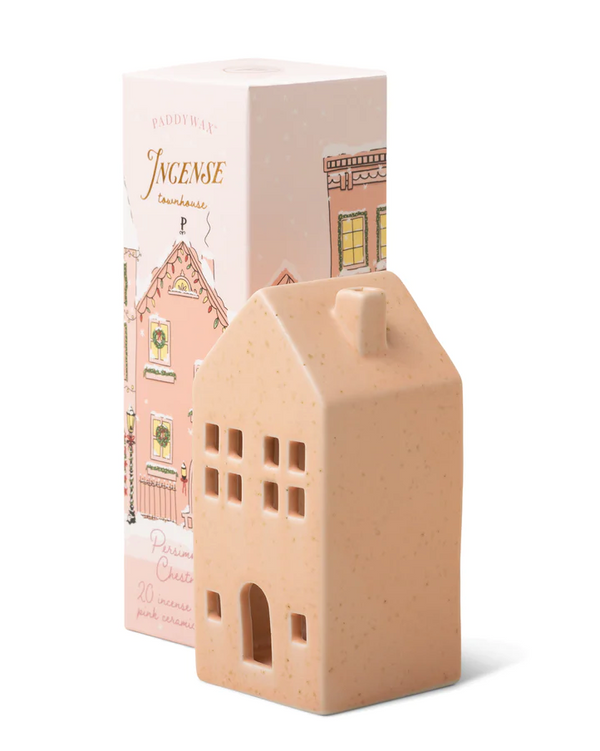 HOLIDAY TOWN INCENSE CONE HOLDER - PERSIMMON CHESTNUT