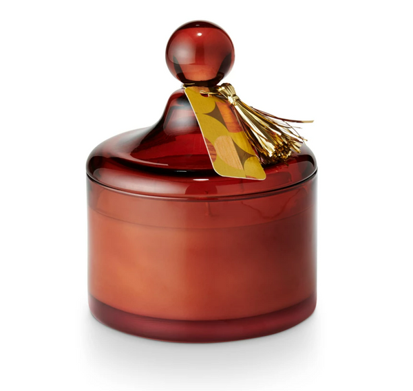 BRANDIED PEAR MEMORY LANE LIDDED GLASS CANDLE