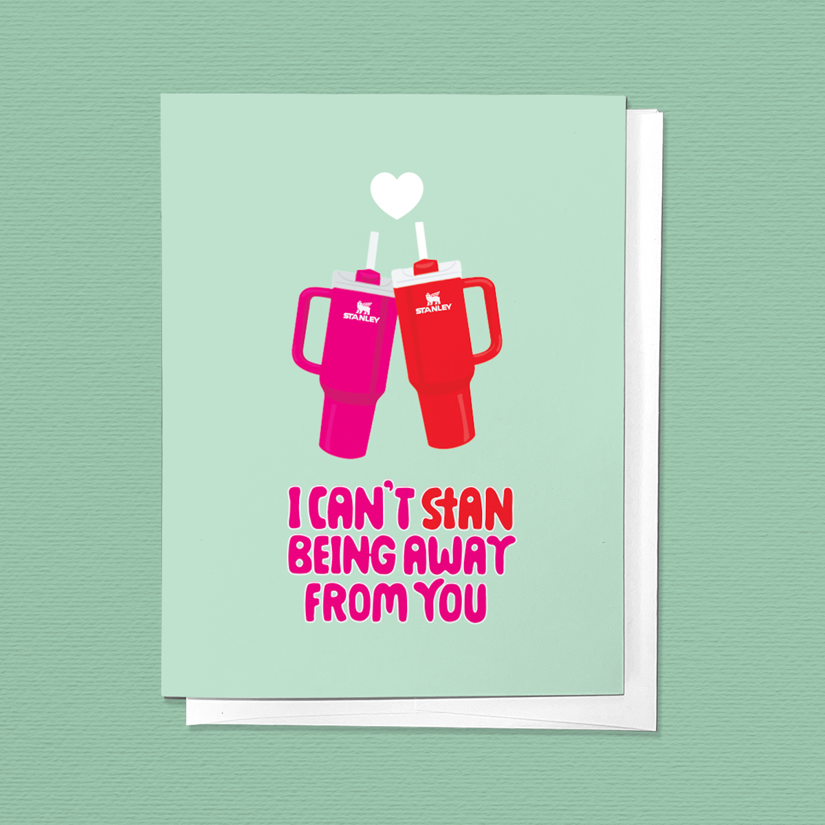 I CAN'T STAN BEING AWAY FROM YOU, STANLEY CUP GREETING CARD