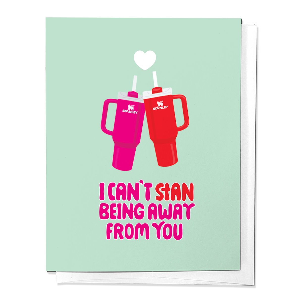 I CAN'T STAN BEING AWAY FROM YOU, STANLEY CUP GREETING CARD