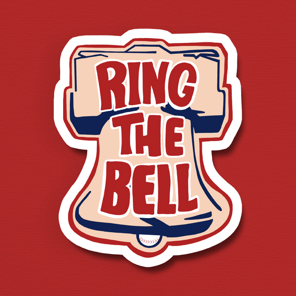 PHILADELPHIA PHILLIES BASEBALL RING THE BELL VINYL STICKER