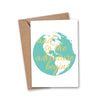AND SO THE ADVENTURE BEGINS TRAVEL GREETING CARD