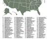 Golf Course Checklist Poster (Top 100 Golf Courses)