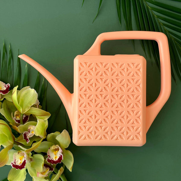 BREEZE BLOCK WATERING CAN - PEACH