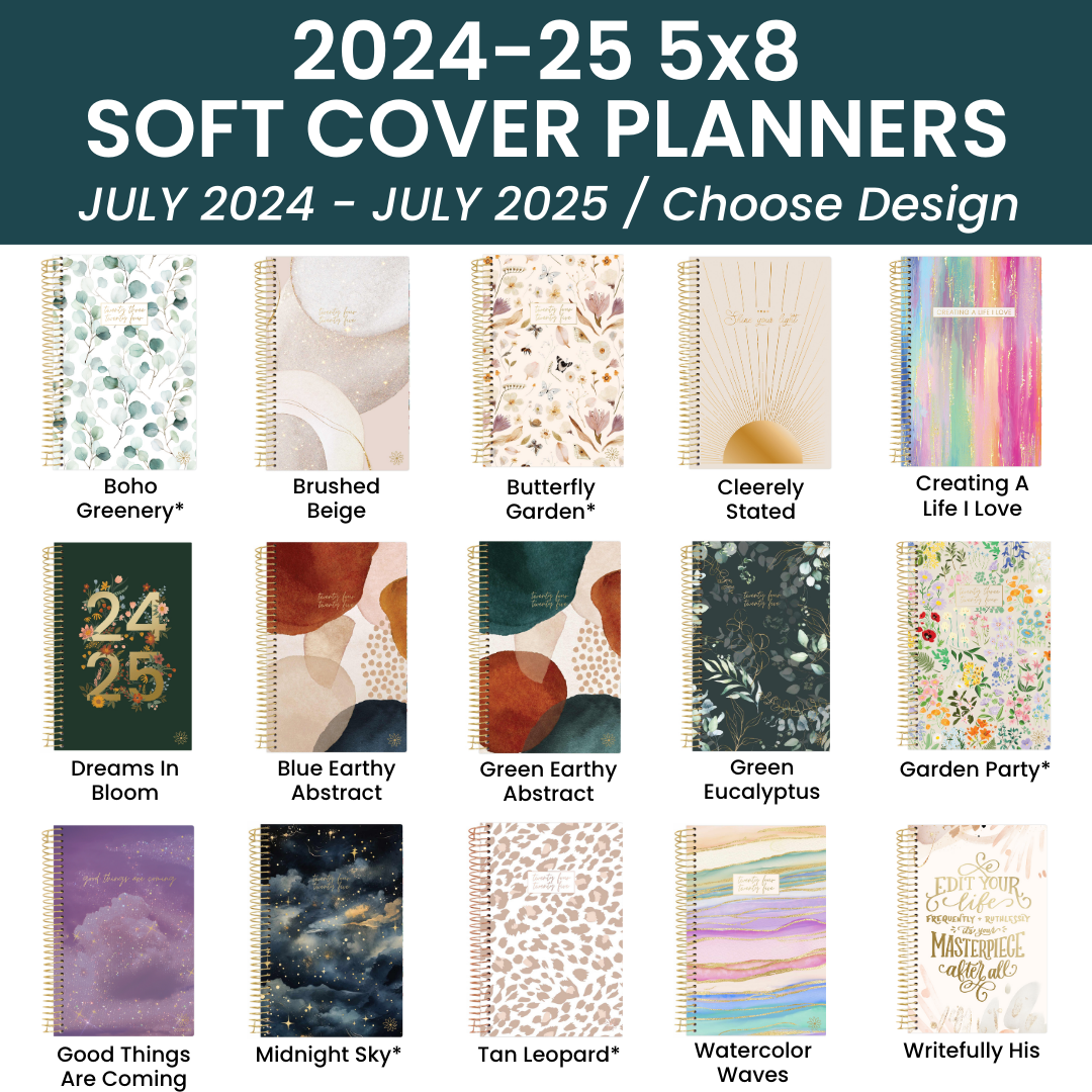 2024-25 ACADEMIC 5x8 SOFT COVER PLANNERS