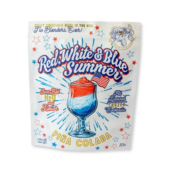 RED, WHITE & BLUE SUMMER PIÑA COLADA FROZEN COCKTAIL