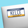 KELCE PHILLY SPORTS STICKER - PENNSYLVANIA LICENSE PLATE