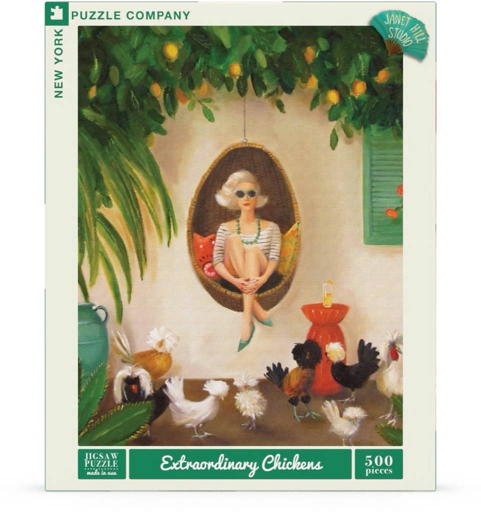 EXTRAORDINARY CHICKENS - 500 PIECE JIGSAW PUZZLE