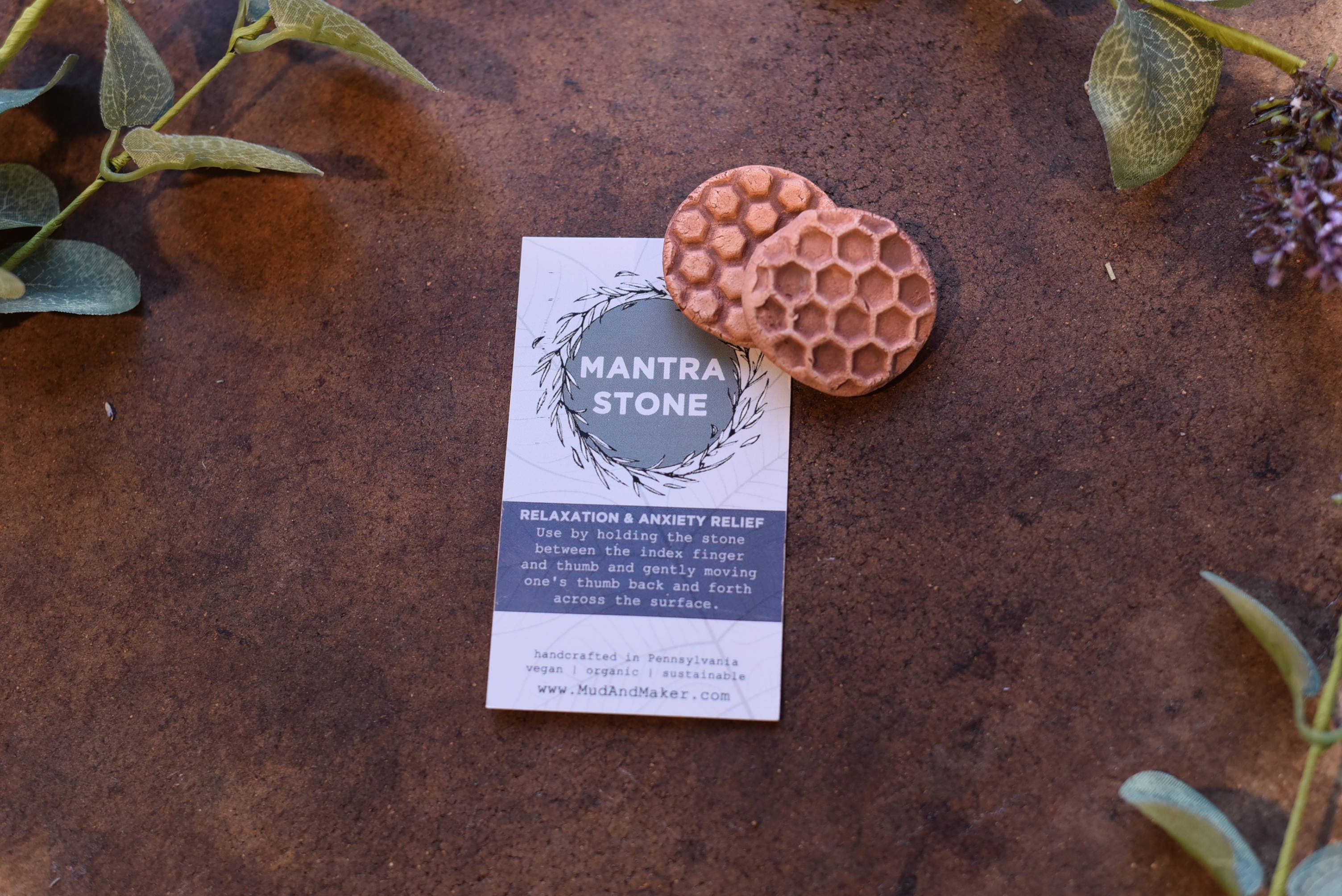 MEDITATION STONE: STONE WITH INFO CARD