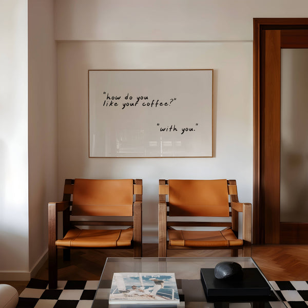 HOW DO YOU LIKE YOUR COFFEE TYPOGRAPHY | COFFEE SHOP DECOR