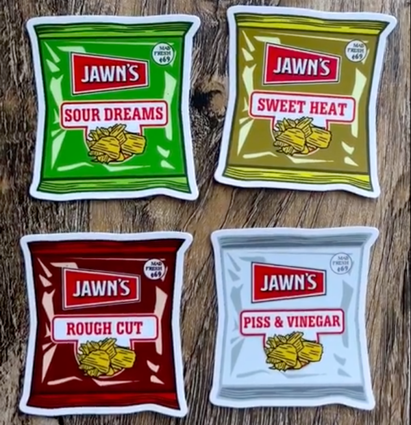 JAWN'S SALT AND VINEGAR CHIPS STICKER