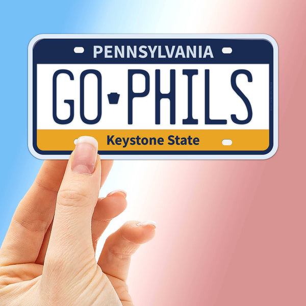 GO PHILS PHILADELPHIA STICKER - PENNSYLVANIA DECAL