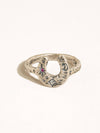 Sparrow Vintage Silver Celestial Horseshoe Ring