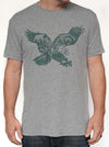 PHILADELPHIA EAGLES SKYLINE HEATHER GREY UNISEX T-SHIRT