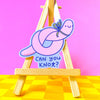 Earthworm Vinyl Sticker "Can You Knot?"