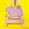 Capybara & Coffee Vinyl Sticker "Coffeebara"