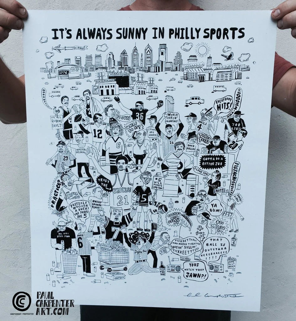 IT'S ALWAYS SUNNY IN PHILLY SPORTS PRINT