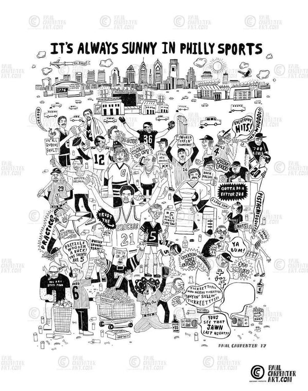 IT'S ALWAYS SUNNY IN PHILLY SPORTS PRINT