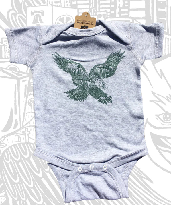 HEATHER GRAY EAGLES BABY ONSIE