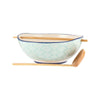 TYPHOON WORLD FOODS NOODLE & SOUP BOWL SET W/ CHOPSTICKS & SPOON