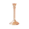 PINK RECYCLED GLASS TAPER HOLDER