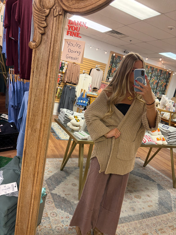 SLOUCHY WRAP CARDIGAN