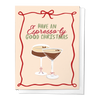 ESPRESSO MARTINI CHRISTMAS FESTIVE HOLIDAY GREETING CARD