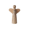 MANGO WOOD ANGEL TAPER HOLDER, NATURAL