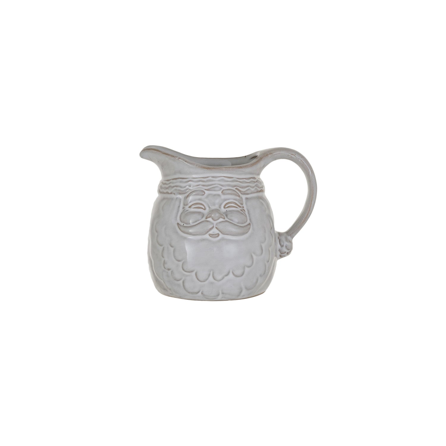 10 OZ. STONEWARE SANTA SHAPED CREAMER