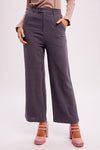 SALE-STRIPE DOWN LINEN TROUSERS-SALE