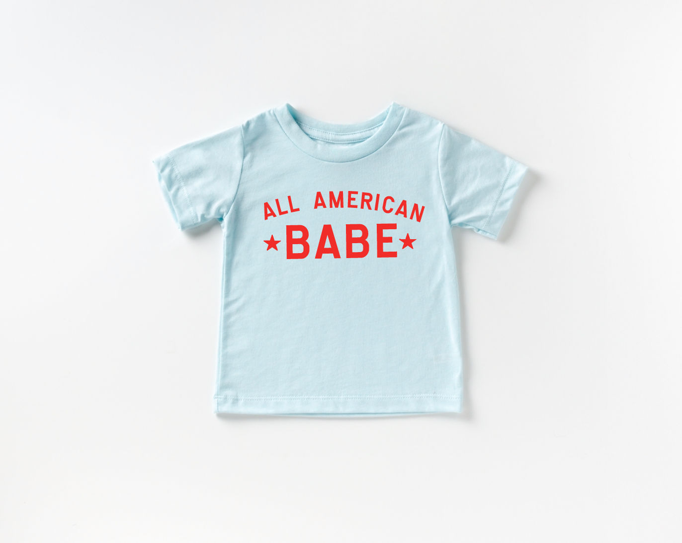 BLUE ALL AMERICAN BABE TEE-SALE