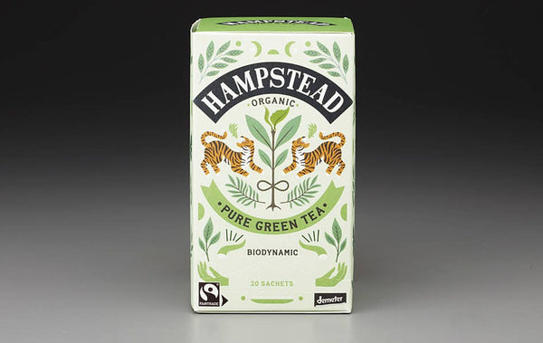 HAMPSTEAD ORGANIC PURE GREEN  (20 TEABAGS)