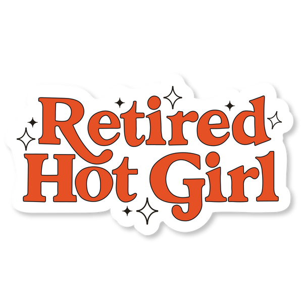 RETIRED HOT GIRL VINYL STICKER