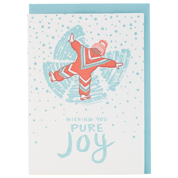 SNOW ANGEL HOLIDAY CARD: SINGLE CARD