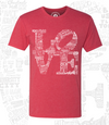 PHILLY LOVE RED UNISEX T-SHIRT