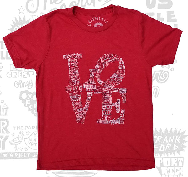 LOVE PHILLY YOUTH RED TEE