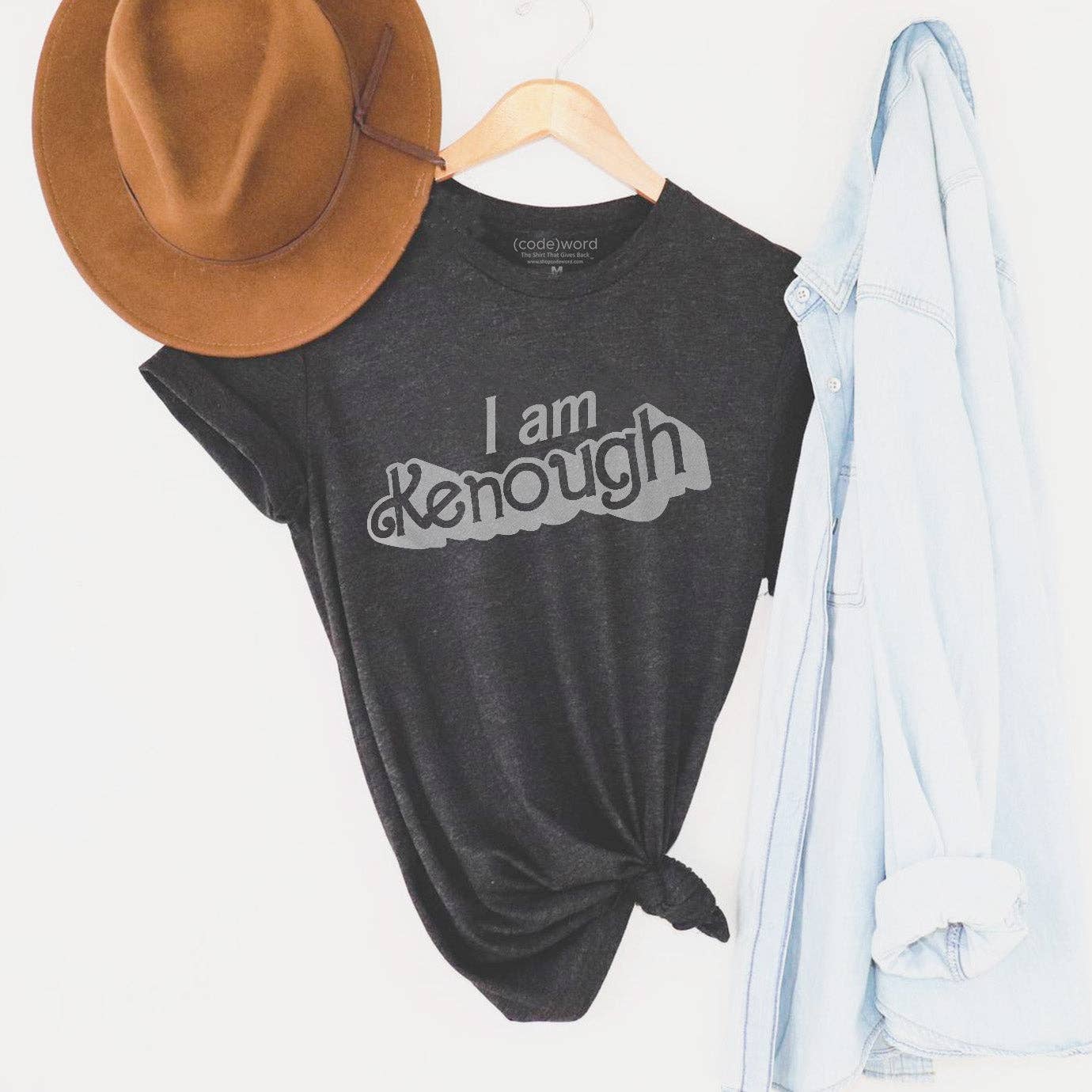 I AM KENOUGH - CHARCOAL TEE-SALE