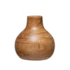 PAULOWNIA WOOD VASE, WALNUT STAINED FINISH