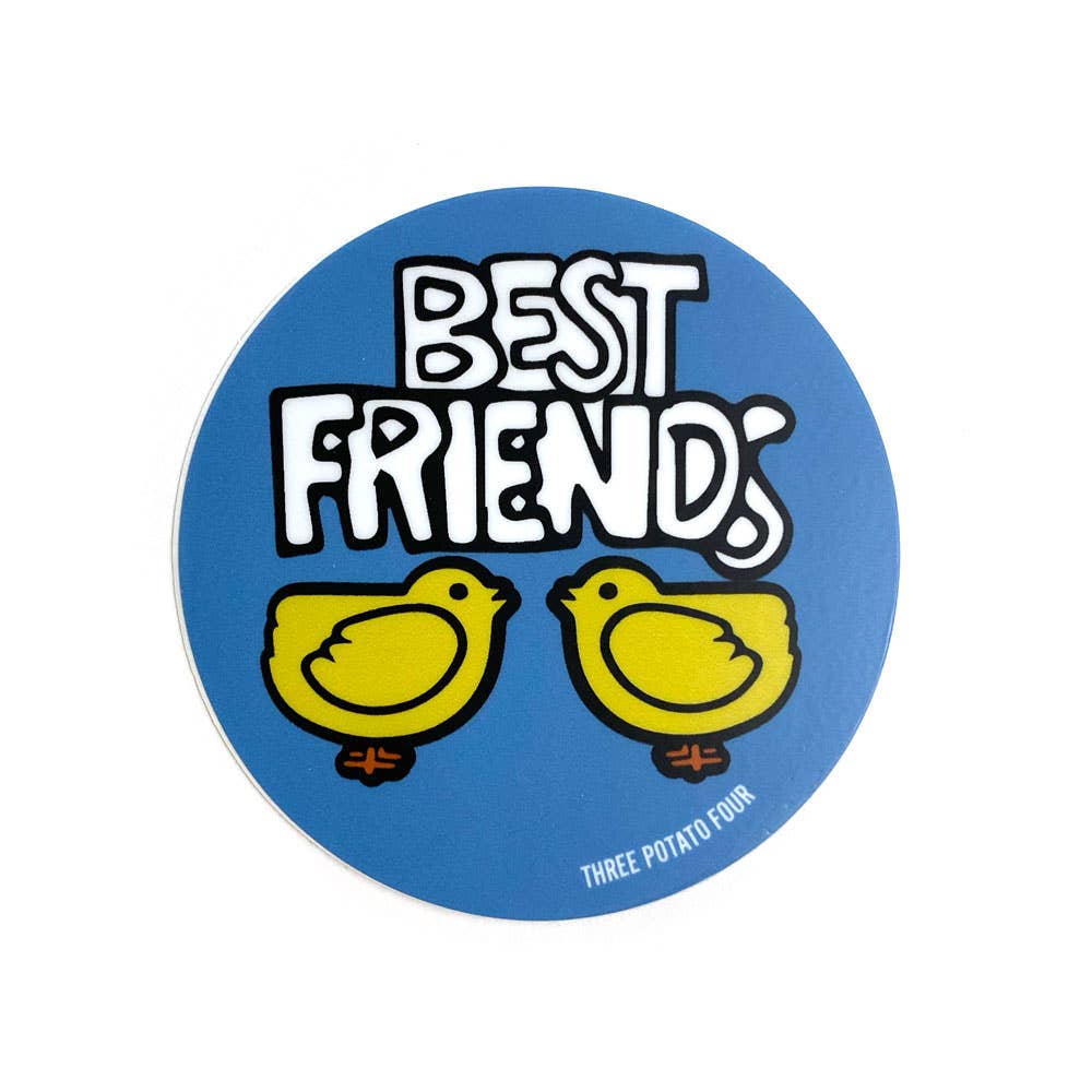 BEST FRIENDS (CHICKENS) STICKER