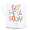 GET WELL SOON BALLOONS GREETING CARD