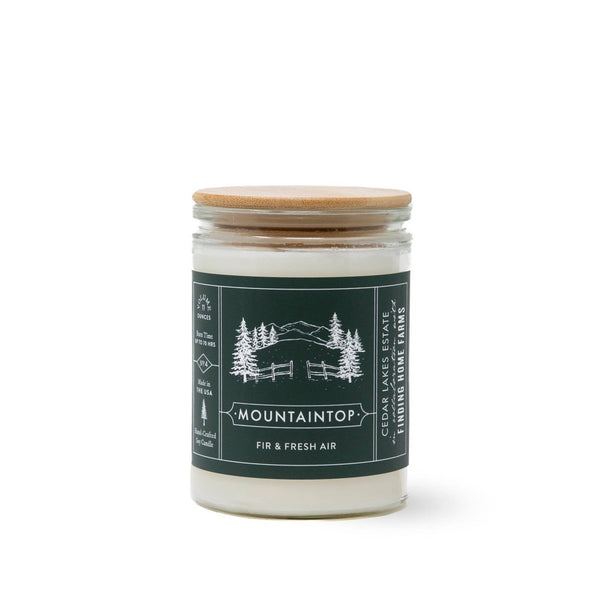 MOUNTAINTOP - WOOD TOP SOY CANDLE