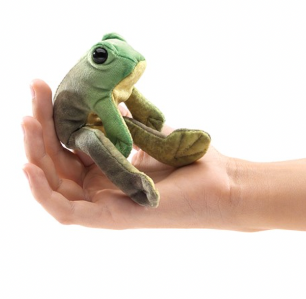 MINI SITTING FROG FINGER PUPPET
